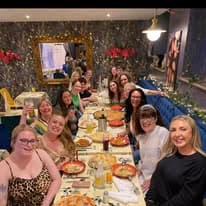 A table of diners at San Marcos