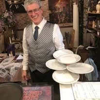 Diners at their table at San Marcos